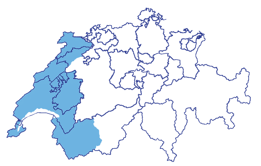 Carte Suisse Romande - Aquarenov